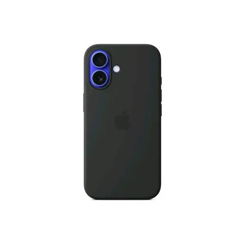 Apple iPHONE 16 Silicone Case Cover Magsafe in Silicone Nero