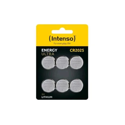 Intenso Energy Ultra Batterie a Bottone al Litio CR 2025 3V Conf 6 pz
