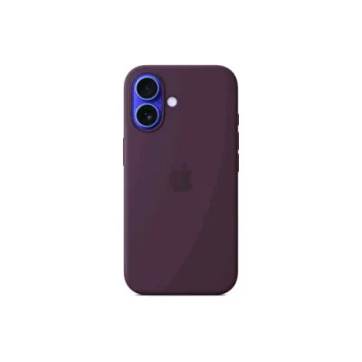 Apple iPHONE 16 Silicone Case Cover Magsafe in Silicone Prugna