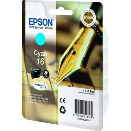 Epson 16 Cartuccia Ink-Jet 3.1 ml Ciano