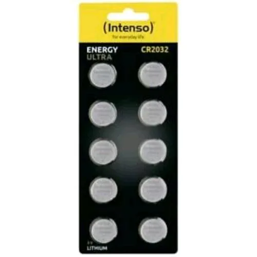 Intenso Energy Ultra Batterie a Bottone al Litio CR 2032 3V Conf 10 pz