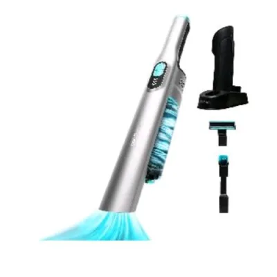 Cecotec Conga Rockstar Micro Aspirapolvere Portatile Senza Filo Attacco 2 in 1 Base di Ricarica con Accessori