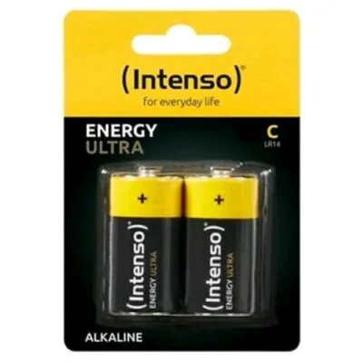 Intenso Energy Ultra Batterie Alkaline Mezza Torcia LR14 Conf 2 Pz.