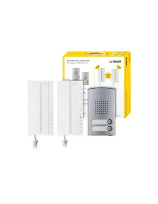 Kit citofonico bifamiliare Voxie 2 Fili Plus Vimar