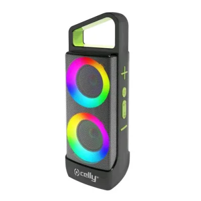 Celly Groove RGB Altoparlante Wireless RGB 10W Funzione TWS USB-C Grey