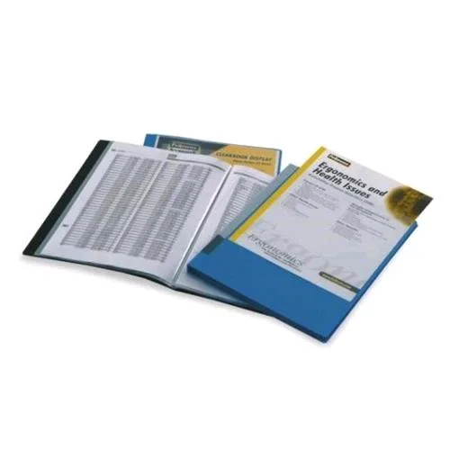Fellowes Portalistino a Display Personalizzabile in PP 297X210MM A4 60 Buste Col. Nero