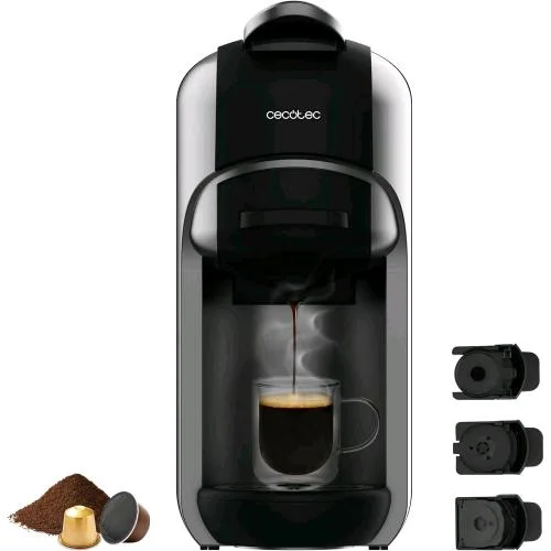 Cecotec Freestyle Compact Macchina da Caffe Espresso Compatta 1450W Serbatoio 600 ml Spegnimento Automatico Nero