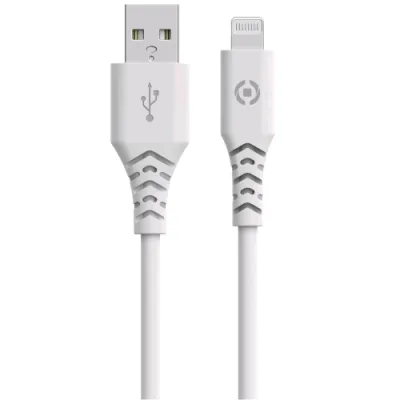 Celly GRS Cavo Adattatore di Ricarica da USB-A a Lightning 12 W 1.5 m Bianco