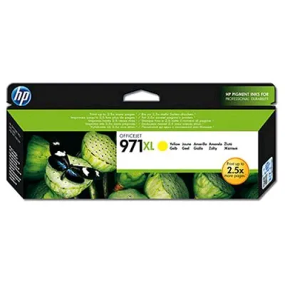 HP 971XL Cartuccia XL Giallo Alta Capacita' per Officejet Pro X451DW-476DW-551DW-576DW 6.600 Pagine