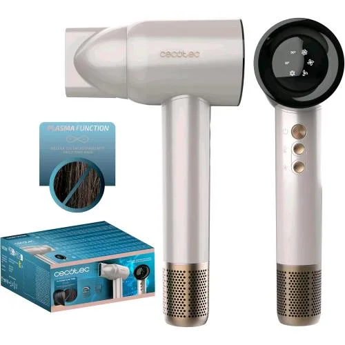 Cecotec Ionicare Rockstar Phon Asciugacapelli Nano Iontech 1600W Tecnologia Ionica con Diffusore Champagne