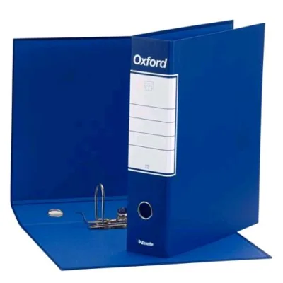 Esselte Oxford G85 Registratore Formato Protocollo 230X330X80 mm Col. Blu Conf 6 Pz.