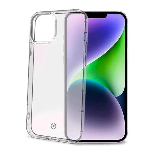 Celly Hexagel Apple iPHONE 14 Plus Cover in Tpu Extra-Protezione Agli Angoli e ai Lati Trasparente
