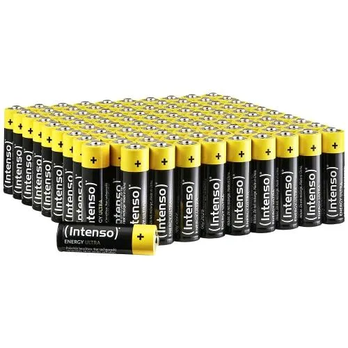 Intenso Energy Ultra Batterie Stilo AA LR6 Alcaline Maxi Pack (10 Conf da 10 pz) Totale 100 pz