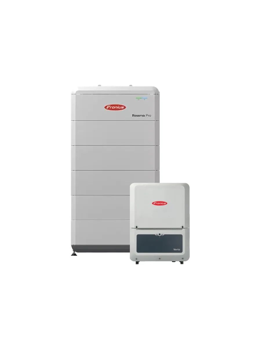 Sistema di accumulo trifase inverter 20kW Verto Plus batteria litio 20kWh Fronius Reserva Pro