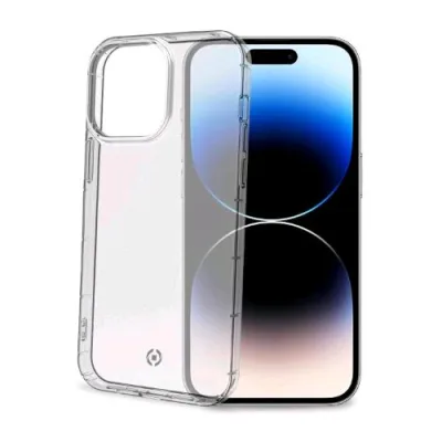 Celly Hexagel Apple iPHONE 14 Pro Cover in Tpu Extra-Protezione Agli Angoli e ai Lati Trasparente