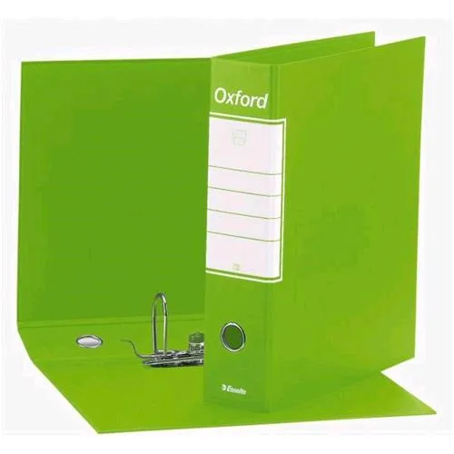 Esselte Oxford G85 Registratore Formato Protocollo 230X330X80 mm Col. Lime Conf 6 Pz.