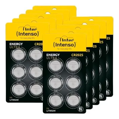 Intenso Energy Ultra CR2025 Batterie a Bottone al Litio 3V Conf 60 Pz.