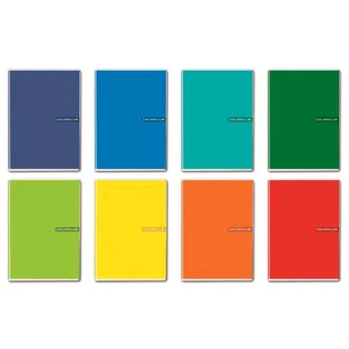 Blasetti Colorclub Quaderno Punto Metallico 150X210 mm A5 80 g 20 Fogli a Righe 1R Colori Assortiti Conf 10 Pz.