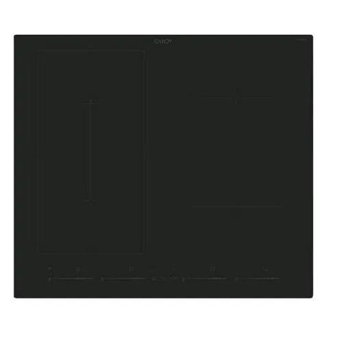 Candy CETPS64MCWFTT/1 Piano Cottura Ad Induzione 4 Zone 59 cm Piano in Vetro Ceramica Controllo Touch Timer Digitale Nero