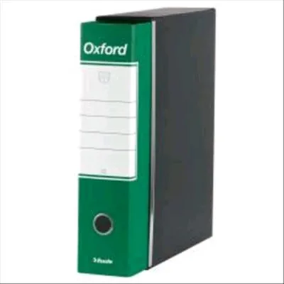 Esselte Oxford G85 Registratore Formato Protocollo 230X330X80 mm Col. Verde Conf 6 Pz.