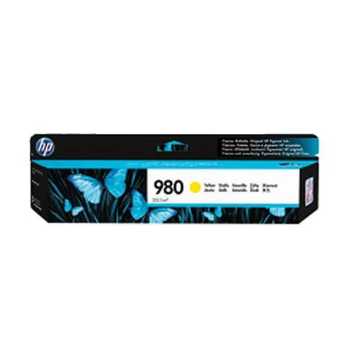 HP 980 Cartuccia Giallo per Officejet Enterprise X555DN-X555XH-X585-MFP X585F-MFP X585Z Garanzia Italia (D8J09A)
