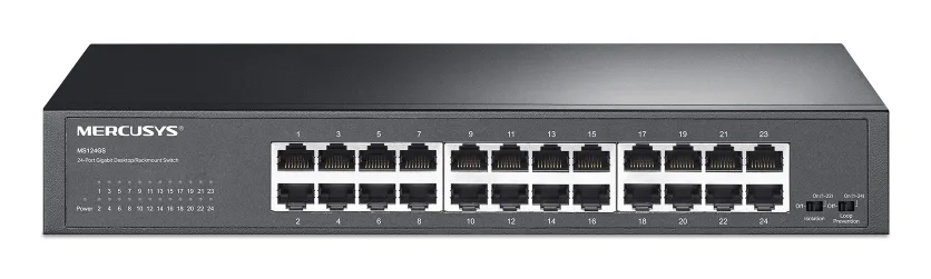 SWITCH DESKTOP/RACK 24P STEEL CASE 48GBPS 24P GIGABIT