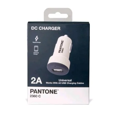Pantone Car Charger USB Caricabatterie da Auto 12/24V Output 2.1A Blu Navy