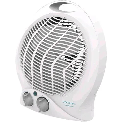 Cecotec Stufetta Elettrica 2000W Termostato Regolabile 3 Velocita' Sistema di Sicurezza Bianco
