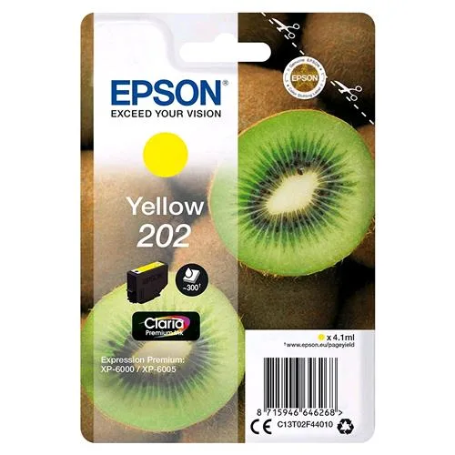 Epson 202 Cartuccia Ink 4.1 ml Giallo