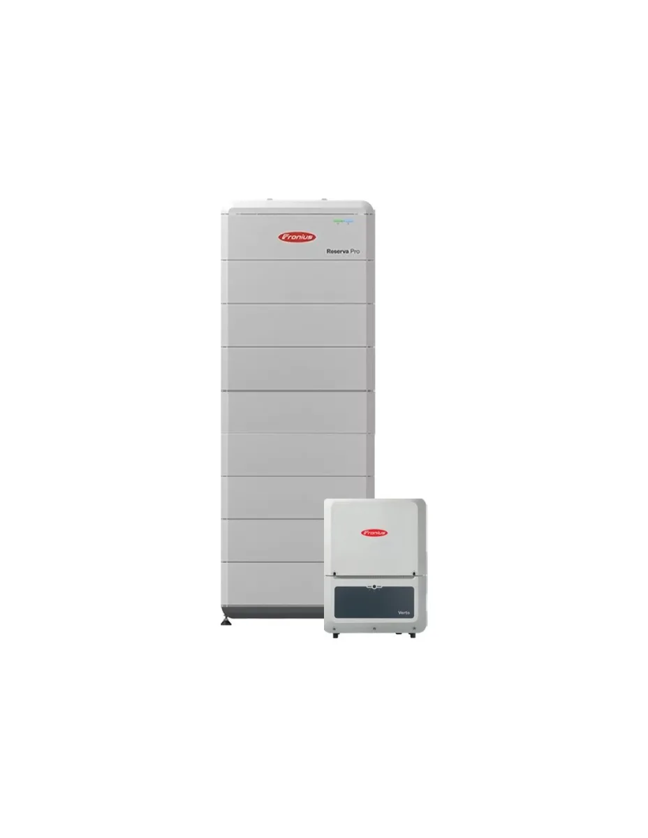 Sistema di accumulo trifase inverter 20kW Verto Plus batteria litio 32kWh Fronius Reserva Pro