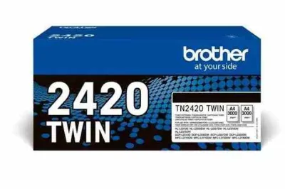 Brother TN2420 Twin Multipack Conf 2 PZ.TN2420 Toner Nero per Brother DCP-L2510, L2530, L2537, L2550, HL-L2350, L2370, L2375, MFC-L2713, L2730, L2750