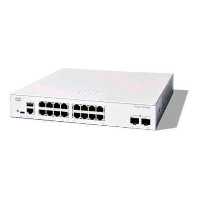 Cisco CATALYST 1200-16T-2G SWITCH GESTITO L3 - 16 x 10/100/1000 + 2 x Gigabit Ethernet SFP BIANCO MONTABILE SU RACK