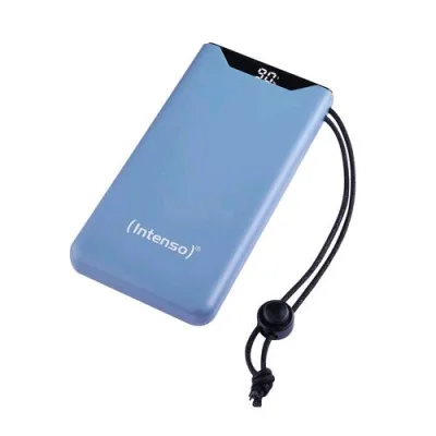 Intenso F10000 Power Bank 10.000mAh PD (20W) & QC (18W) USB-A USB-C Display con Percentuale di Carica Blue