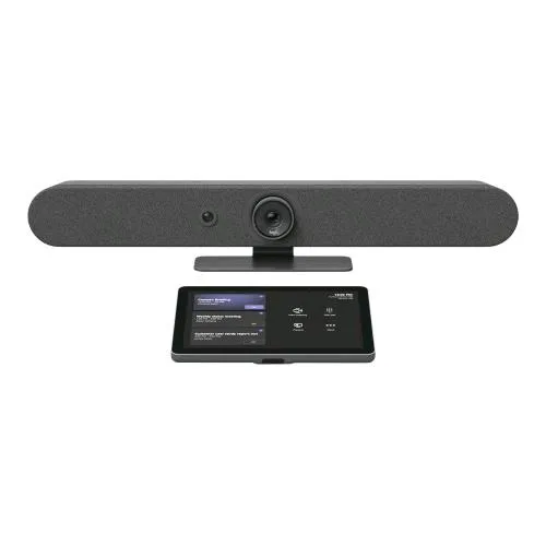 Logitech Rally Bar Mini + Tap IP Kit per Videoconferenza Zoom Certificato Power Adapter Incluso Graphite
