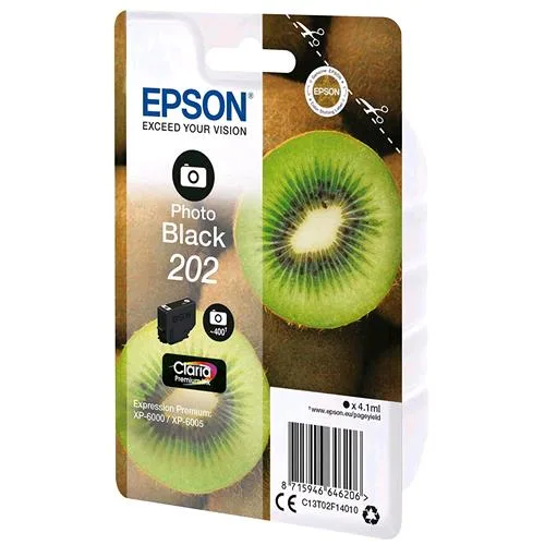 Epson 202 Cartuccia Ink 4.1 ml Nero Fotografico
