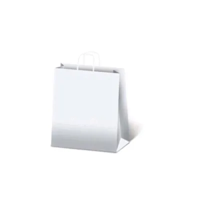 Saul Sadoch Rex Sacchetto con Manico in Carta 36X12X41 cm Bianco Conf 25 Pz.