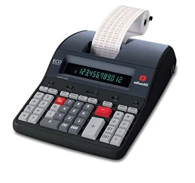 Olivetti Logos 912 Calcolatrice Scrivente da Tavolo 12 Cifre Alimentazione Ca Colore Nero