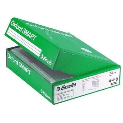 Esselte Oxford Smart Buste Trasparenti Ruvide con Foratura 220 x 300mm Conf 400 Pz.