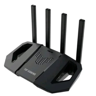 ASUS Tuf Gaming BE3600 Router Wi-Fi 7 Dual-Band 802.11BE 2,5GBPS Modalita' Gioco Mobile Wi-Fi Mesh Qos Adattivo Port Forwarding Aimesh per Wi-Fi Mesh e Aiprotection Pro Tethering Mobile 4 Antenne Nero
