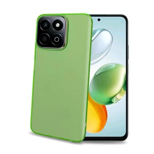 Celly Honor 200 Smart Cover in Morbido Tpu Verde Trasparente