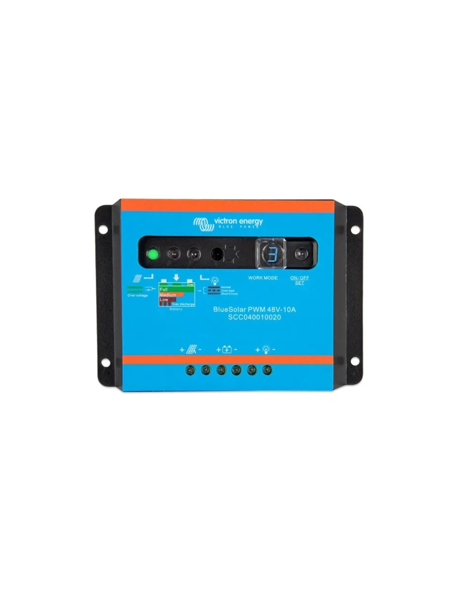 Regolatore di Carica PWM BlueSolar Light 10A 48V Automatico Victron Energy - SCC040010020