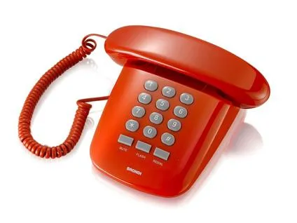 Brondi Sirio Telefono da Tavolo Rosso