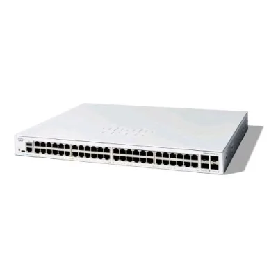 Cisco Catalyst 1300-48T-4G Switch Gestito L3 - 48 x 10/100/1000BASE-T + 4 x 10 Gigabit SFP+ Montabile su Rack Bianco