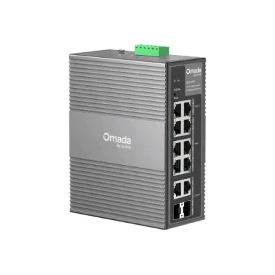 Tp-Link Omada IES210GPP Switch Industriale Gesito 10 Porte - 6 x 10/100/1000 (POE+) + 2 x 10/100/1000 (POE++) + 2 x Combo 100/1000 SFP/RJ-45 POE++ (240 W) Montabile su Rail Din
