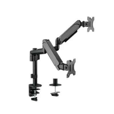 Conceptronic 650133 Staffa da Scrivania Doppio Monitor 17"-32" Schermo Piatto Nero