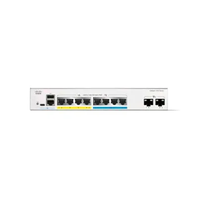 Cisco CATALYST 1300-8MGP-2X SWITCH GESTITO L3 4 x Gigabit Ethernet + 4 x 100/1000/2.5G + 2 x 10 Gigabit SFP+ PoE+ (120 W) MONTABILE SU RACK
