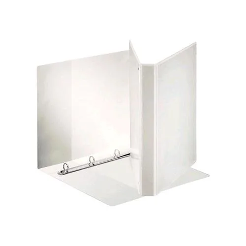 Esselte Raccoglitore a 4 Anelli da 16 mm in PP A4 Maxi Dislpay Personalizzabile Dorso 3 cm Col. Bianco