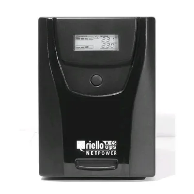Riello NPW 2000 UPS 1.200W 2.000VA Durata a Pieno Carico in Blackout 9MIN Colore Nero