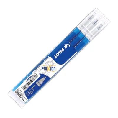 Pilot Frixion Ball Refill Blu Punta Conica 1 mm Conf 3 Pz.