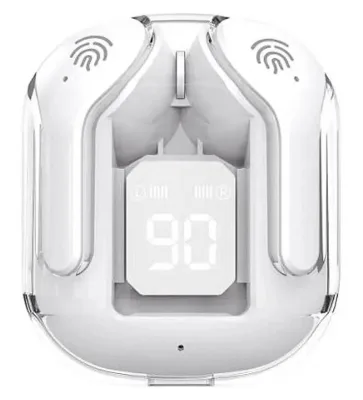 AURICOLARI BLUETOOTH 5.3 USBC DISP BIANCO BATT.300MAH APPLE ANDROID
